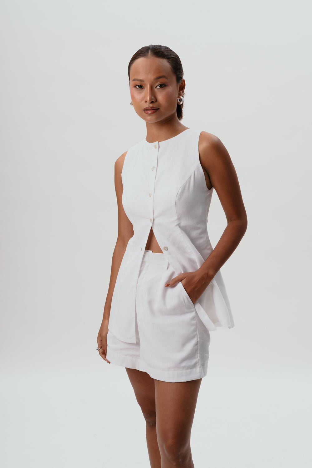 Celine Shorts-White