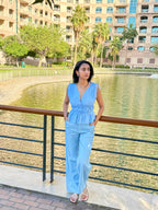 Margot Trousers- Sky Blue