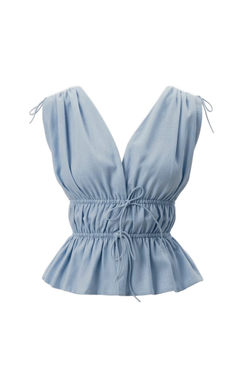 Noa Top- Sky Blue