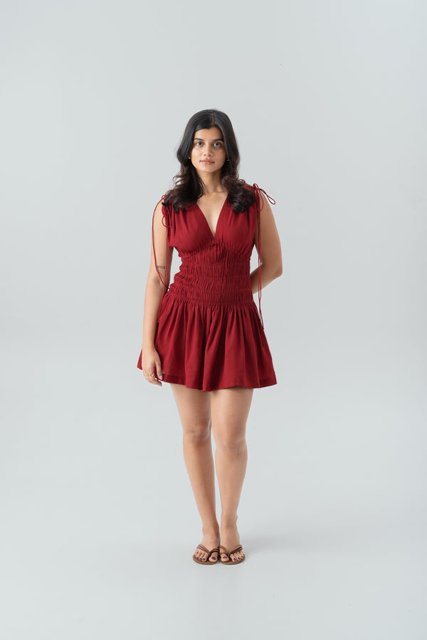Maybel Dress-Red