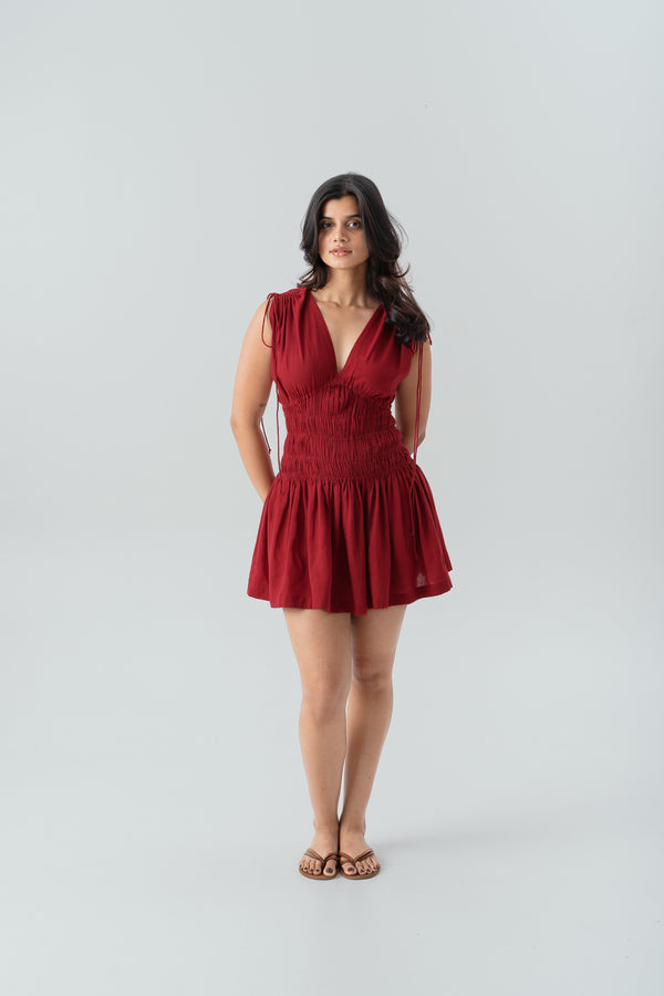 Maybel Dress-Red