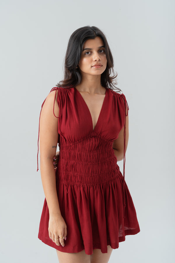 Maybel Dress-Red