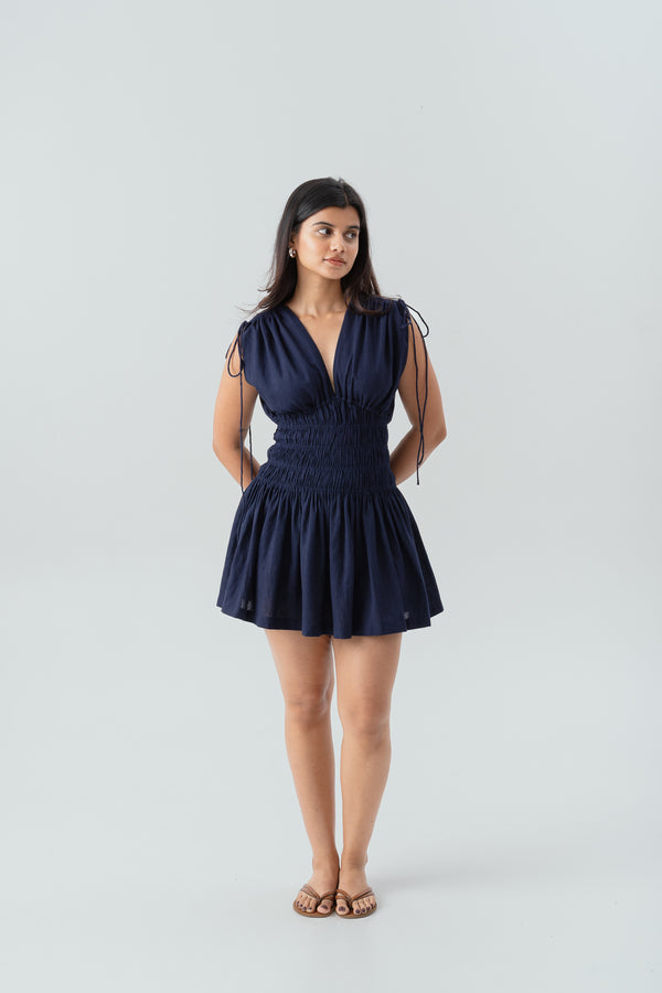 Maybel Dress-Navy