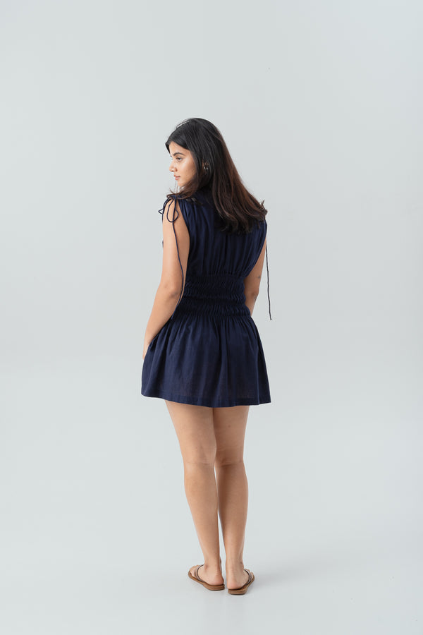 Maybel Dress-Navy