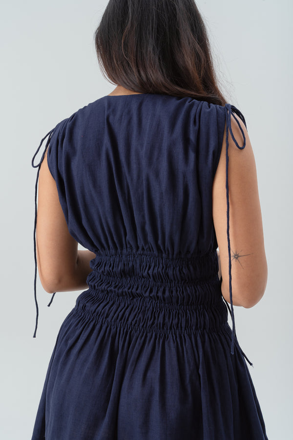 Maybel Dress-Navy