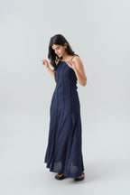 Rose Dress- Navy