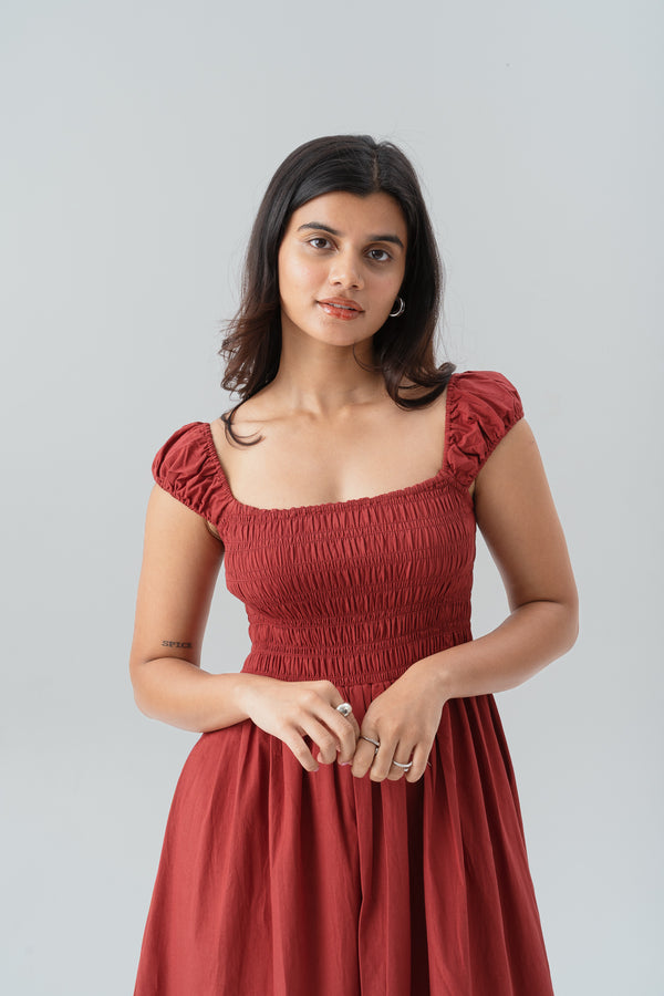 Ana Dress -Red