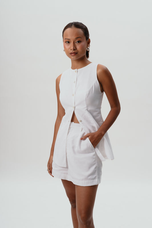 Celine Shorts-White