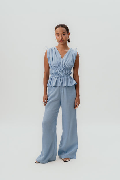 Margot Trousers- Sky Blue