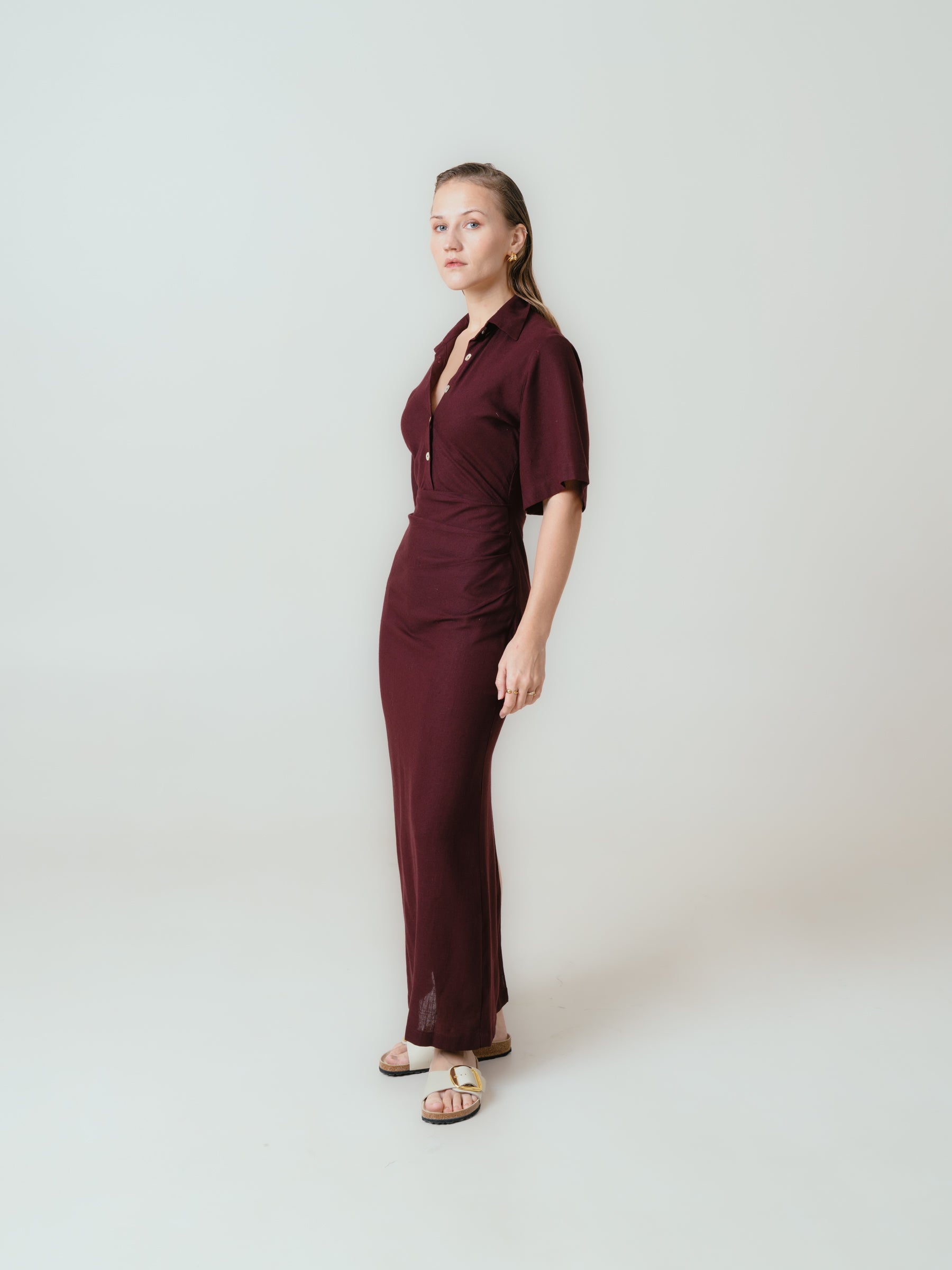 Chloe Dress- Maroon