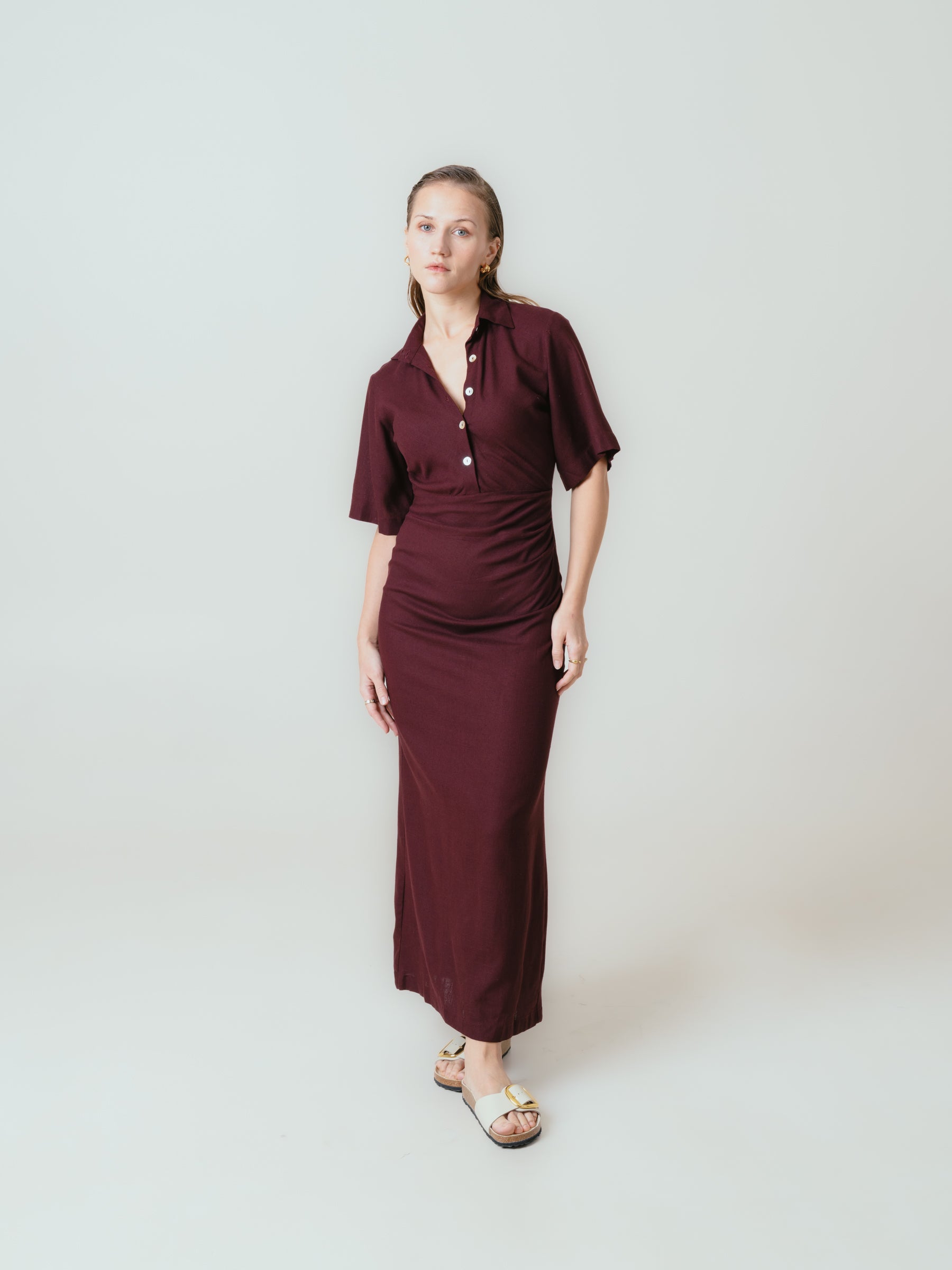 Chloe Dress- Maroon