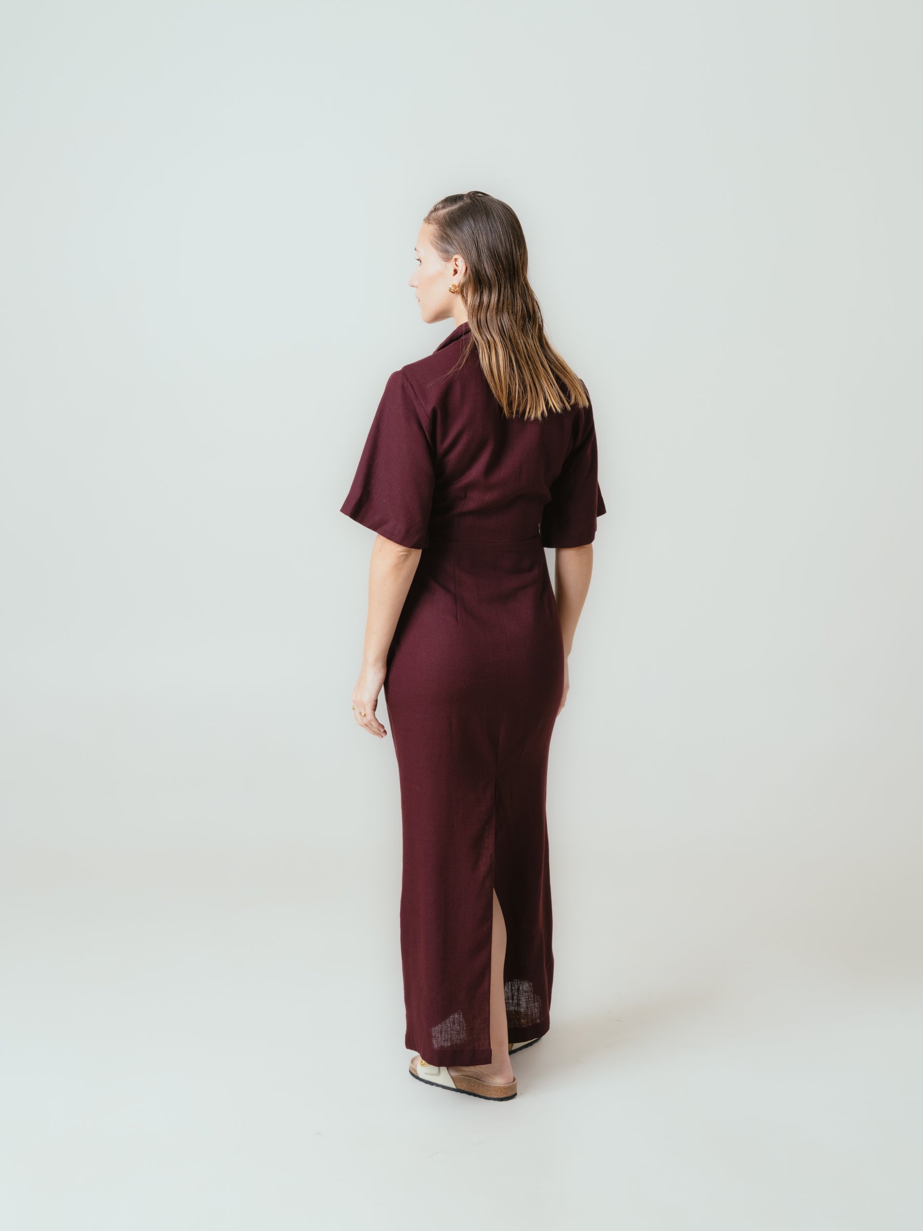 Chloe Dress- Maroon