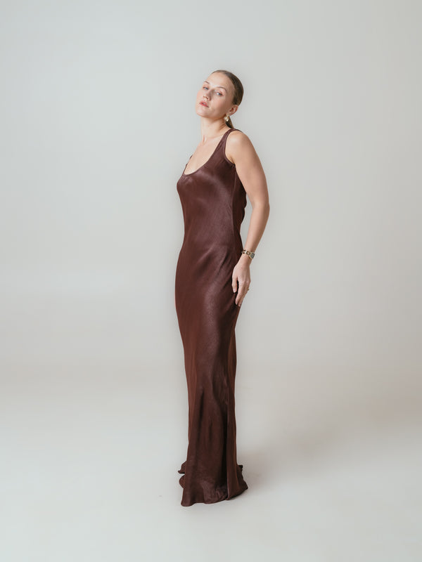 Veronica Dress- Brown