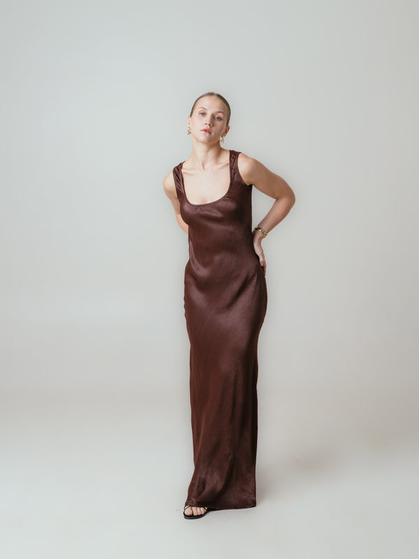 Veronica Dress- Brown
