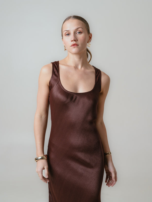Veronica Dress- Brown
