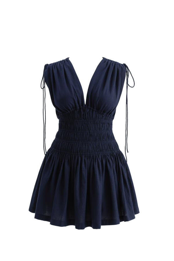 Maybel Dress-Navy